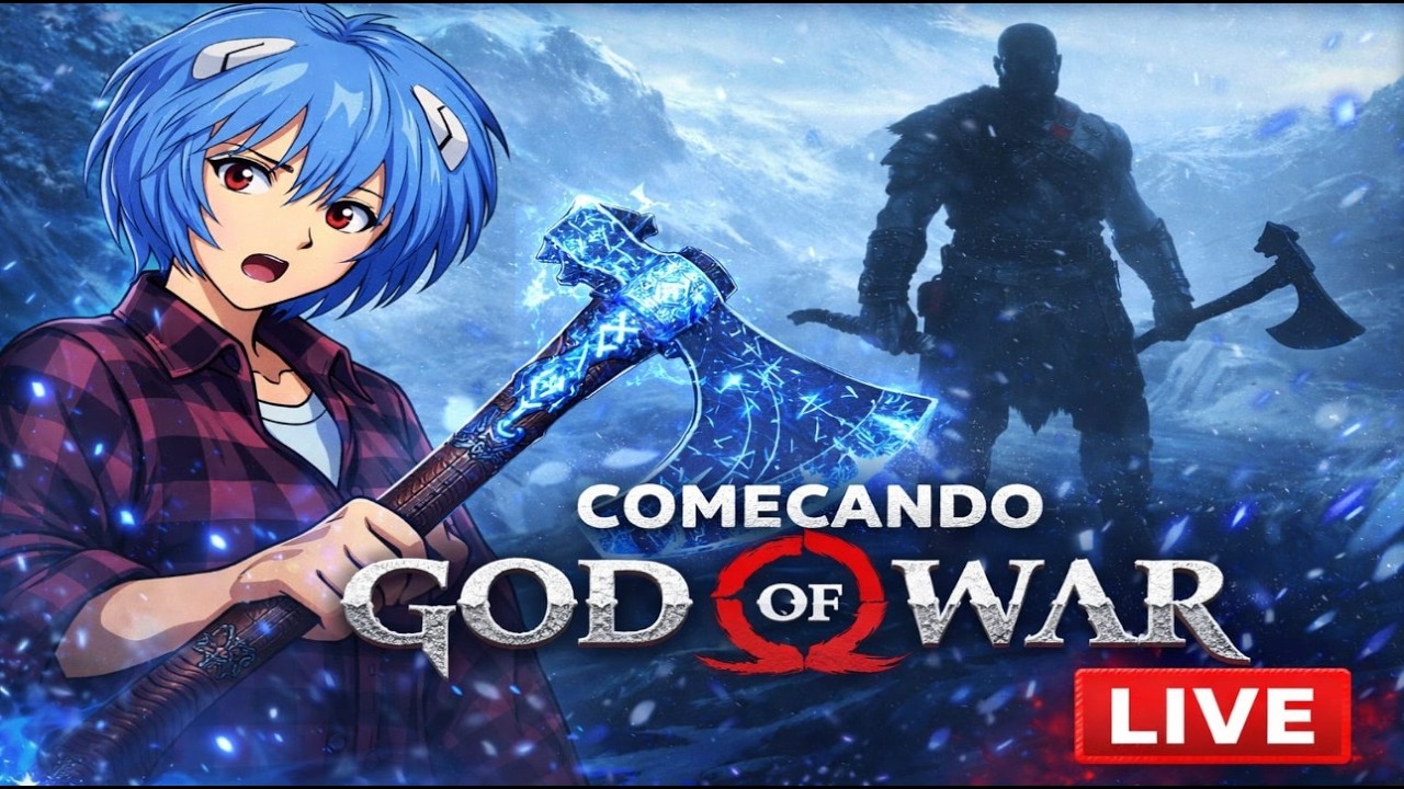 LIVE VERTICAL🔴GOD OF WAR 2018 no modo mais dificil possivel pela primeira vez PT5 kkk