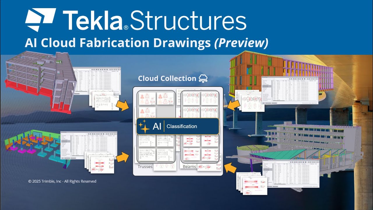 Tekla Structures (FIN) - AI Cloud Fabrication Drawings