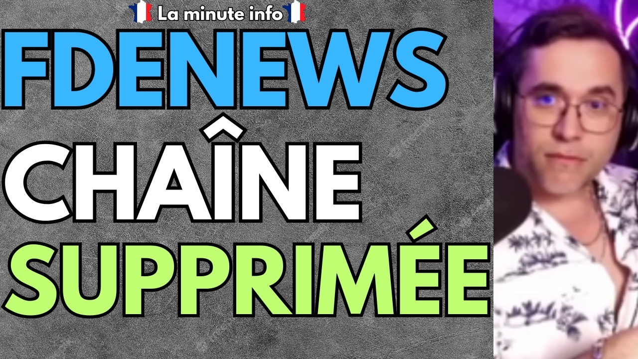 YOUTUBE SUPPRIME LA CHAINE YOUTUBE DE FDENEWS / KROC BLANC SANS MOTIF
