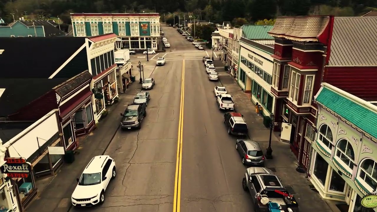 Ferndale, California aerial view