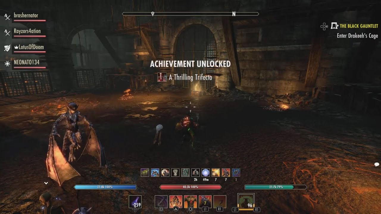 ESO Thrilling Trifecta Achievement (Non-Nuke Method)