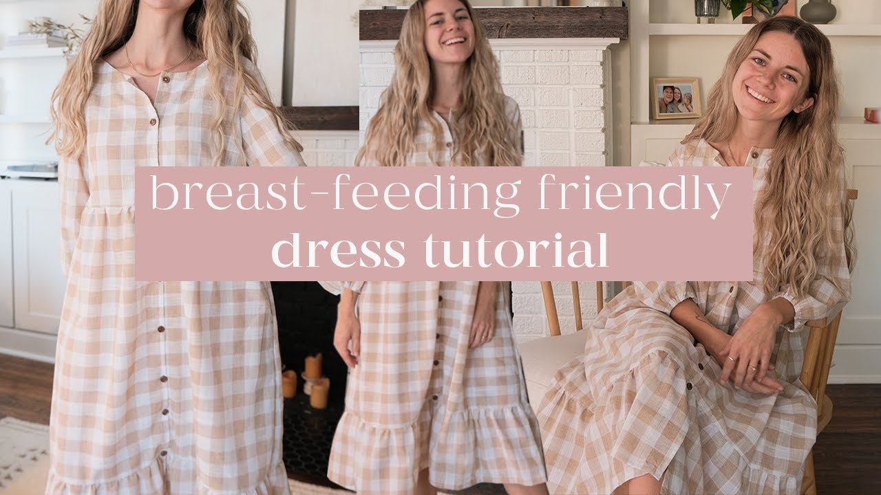 Nursing-Friendly Dress Tutorial | Betty Dress Hack | How To Sew A Button-Down Boho Dress