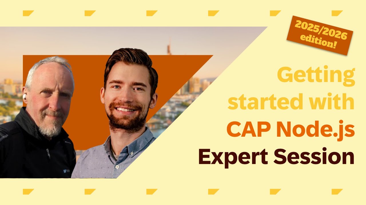 Expert Session: Getting started with CAP Node.js - 2025/2026 edition!