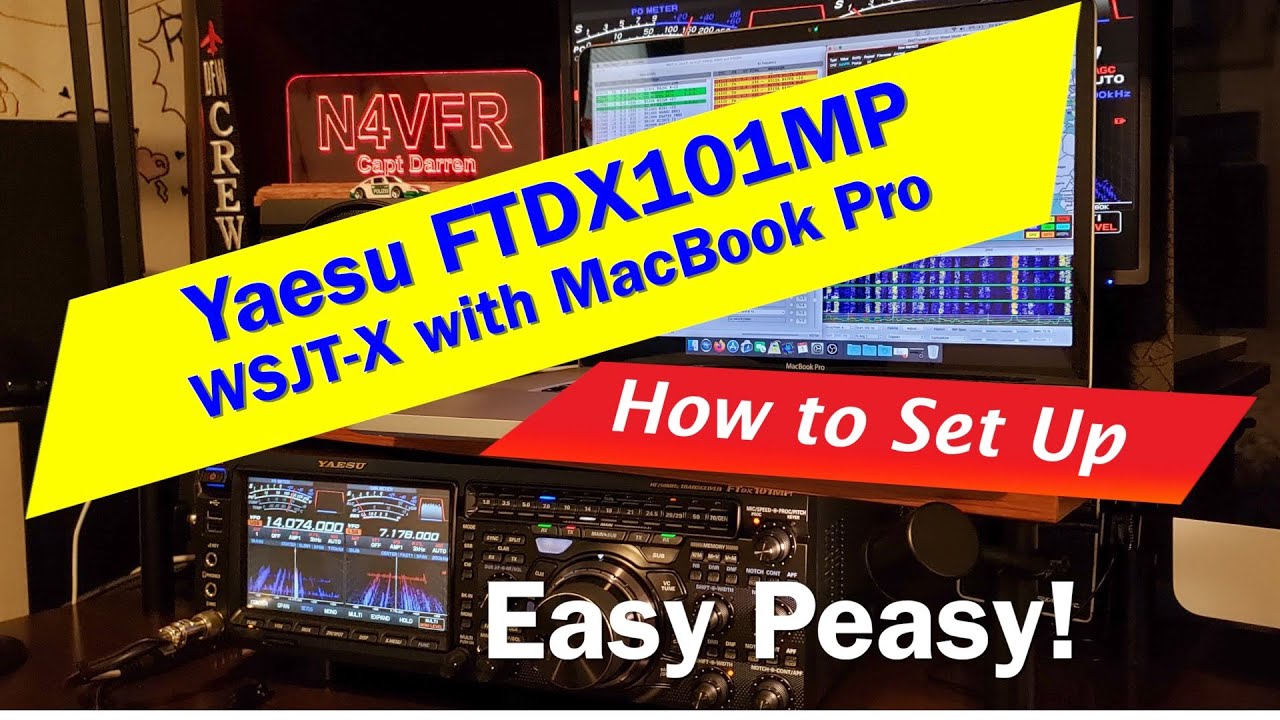 Yaesu FTDX101MP and MacBook Pro!  Set up for WSJT-X FT8 | GridTracker | Easy Setup to get started