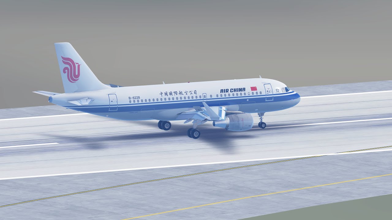 Air China Airbus A319-100 landing PVG/ZSPD RWY 15 (Infinite Flight)