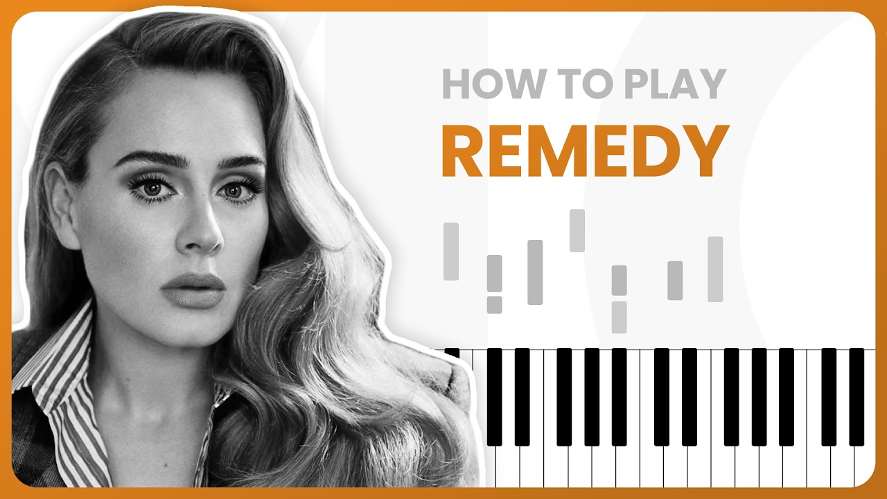 Remedy - Adele - PIANO TUTORIAL (Part 1)