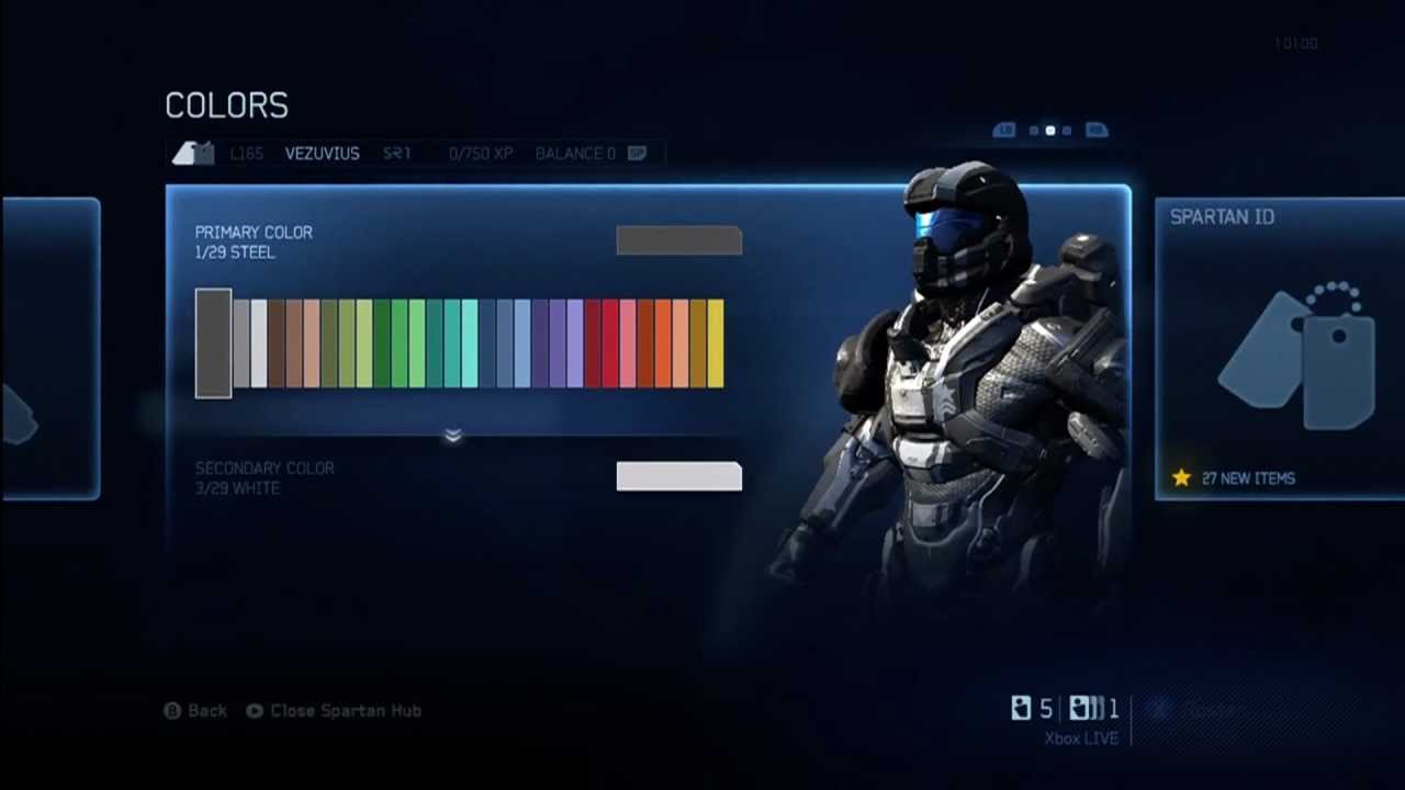 Halo 4 Menus