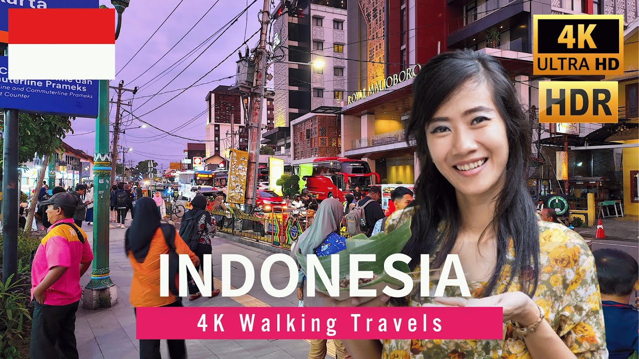 INDONESIA Walking Tour 4K | Downtown Yogyakarta, Jakarta & Bandung Walk 2025