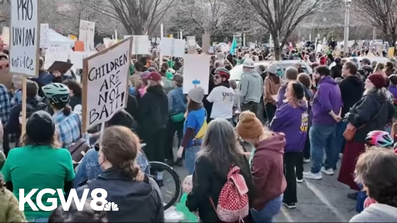 'ICE Out' protests across Portland metro area continue into Saturday