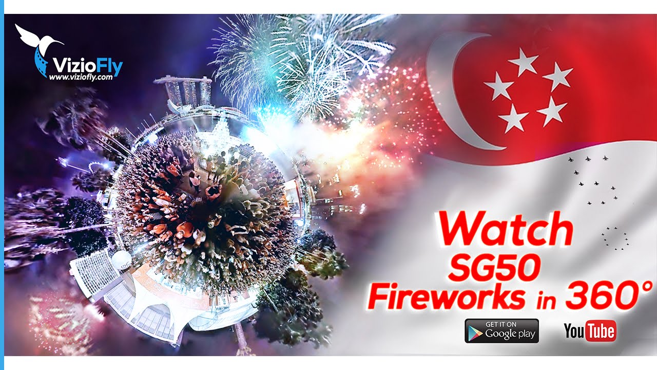 Singapore NDP Fireworks 2015 in 360° VR