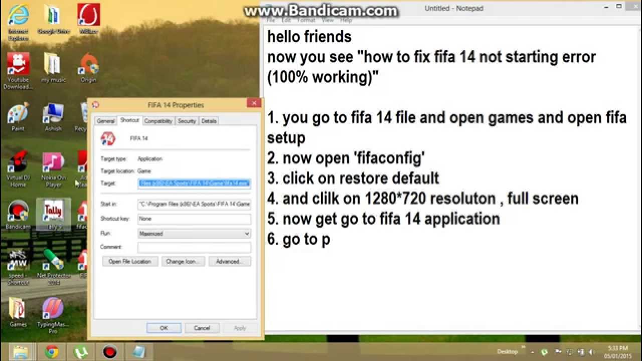 FIFA 14 NOT STARTING ERROR FIX (100% WORKING)
