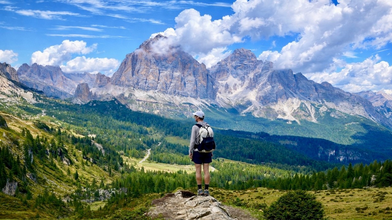 Hiking 75 miles on the Alta Via 1 in the Dolomites (4K Ambient Footage)