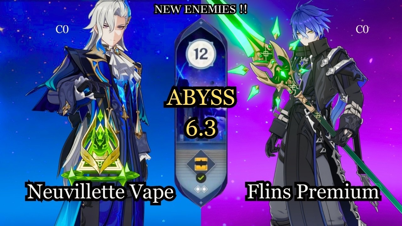 🔴C0 Neuvillette & C0 Flins | NEW Spiral Abyss 6.4 | Can i do 36 Star ⭐ #SpiralAbyss #Hoyoverse