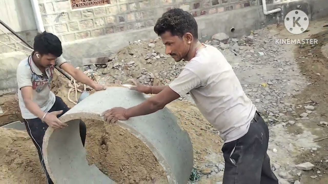 शौचालय toilet के सेफ्टिक टैंक (कुई) का निर्माण बहुत ही कम समय में कम कीमत (खर्चे) #trending #viral