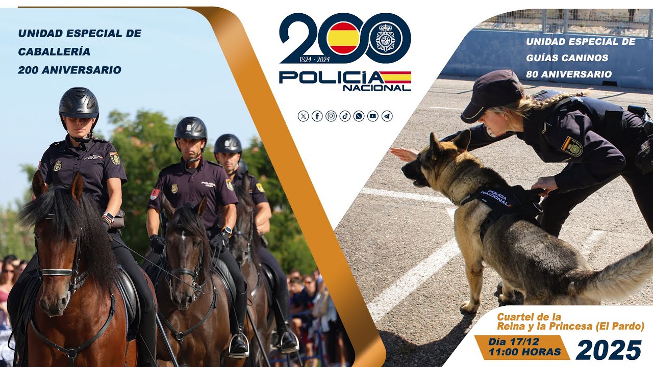 Acto del 200 aniversario de la Unidad de Caballería y 80 aviersario de la Unidad de Guías Caninos
