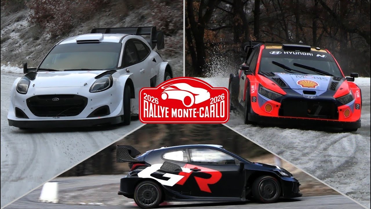 BEST OF WRC Tests Rallye Monte Carlo 2026 - Rally1 Cars - Dreamed Conditions