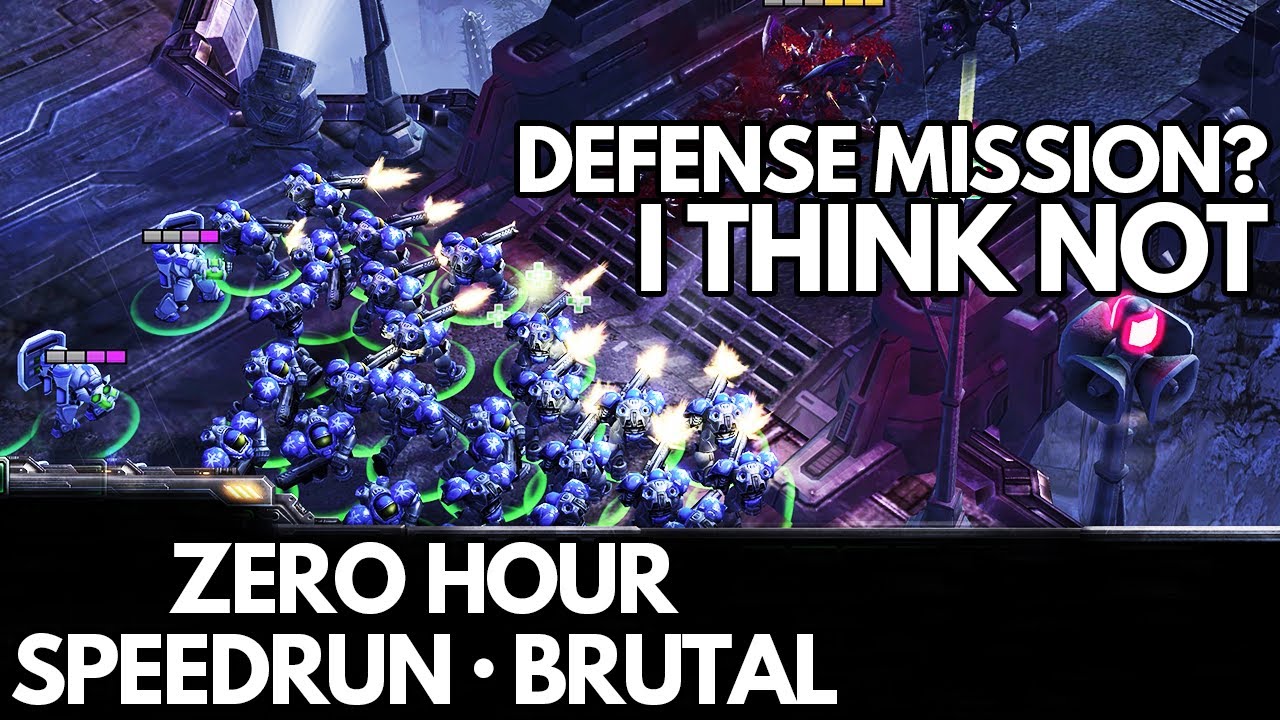 StarCraft 2 WoL - Mission 3 (Zero Hour) - Speedrun (Brutal)