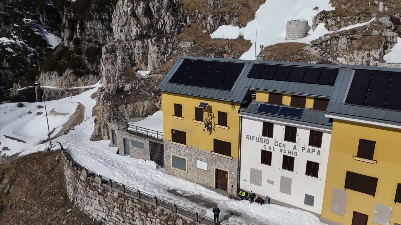 Volo con Drone sul Sentiero degli Eroi al Rifugio Papa (VI)