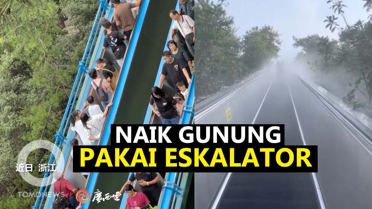 Mendaki Gunung Dengan Eskalator