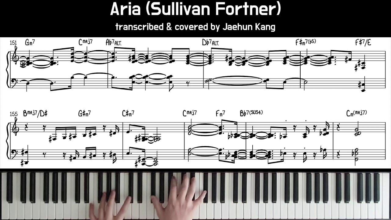 Aria (Sullivan Fortner) Transcription