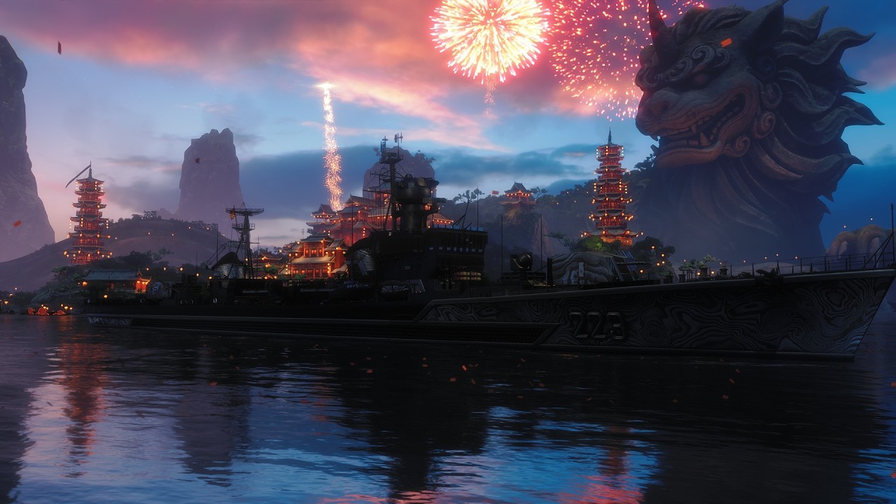 Mise à jour World of warships du nouvel an lunaire (calandrier) l test du IX PILUS PRIOR