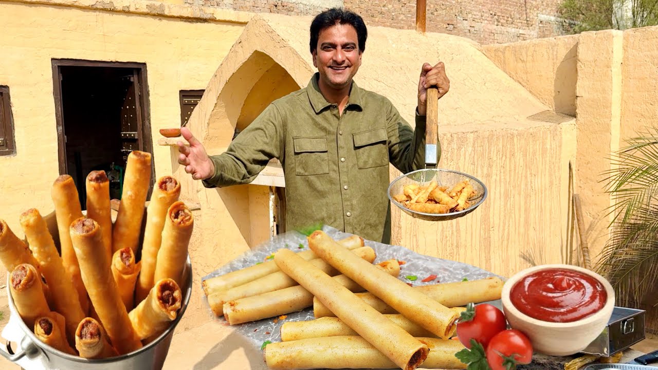 Aaj Crispy Chicken Cigar Bites bnaey||How to Make Chicken Cigar bites||Wahab kamran