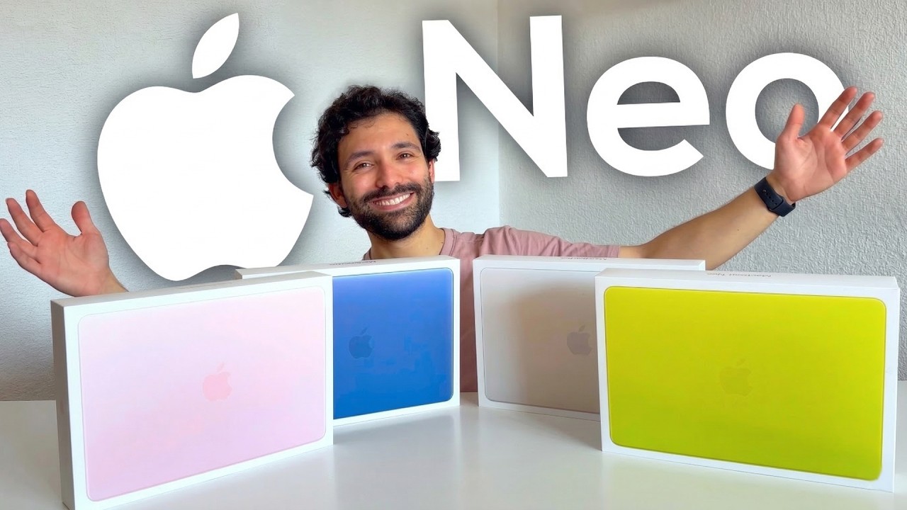MacBook Neo, UNBOXING de COLORES 🩷💙🤍💛