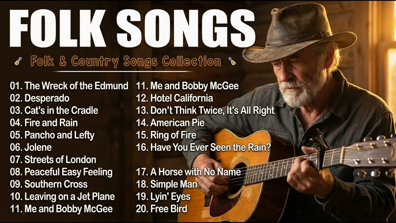 Timeless Folk Songs 🍃Folk & Country Classics Collection 🌾 Greatest Folk Songs Of All Time