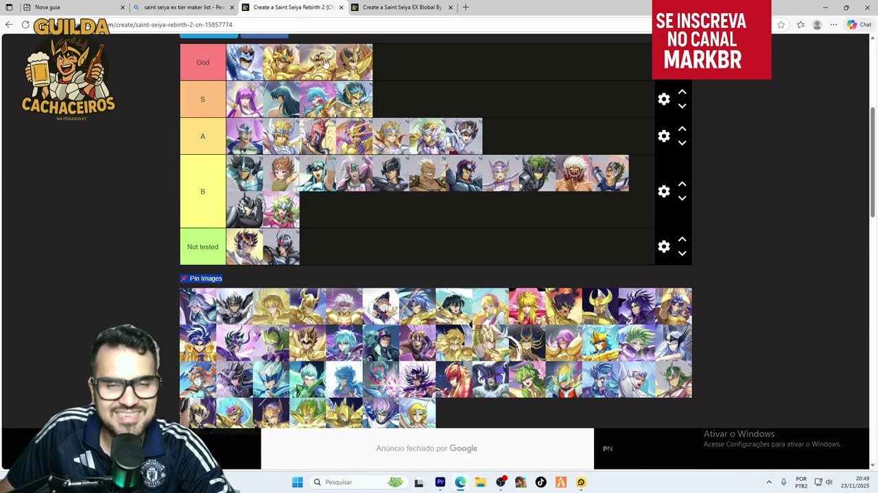 Saint Seiya EX - Tier List (My opinion)