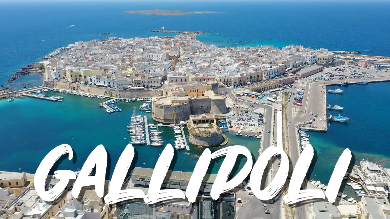 GALLIPOLI 🇮🇹: La CITTÀ BELLA vista dal CIELO! (Drone 4K)