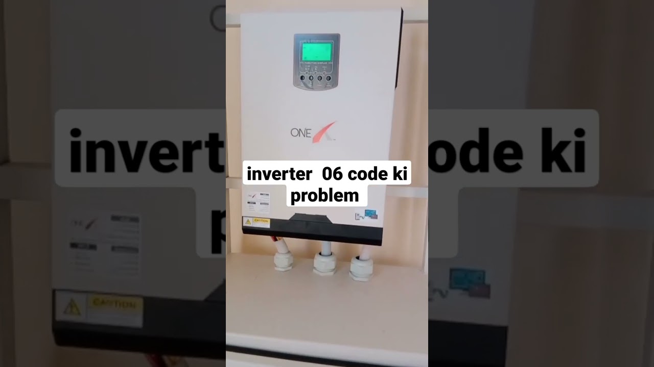 inverter 06 fult code problem