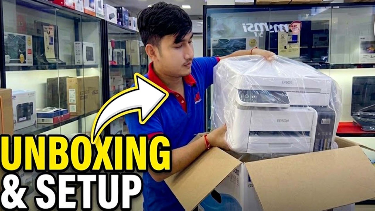 Epson Eco Tank L6460 Unboxing & Setup | Printer Installation Step by Step |Unbox Vichith