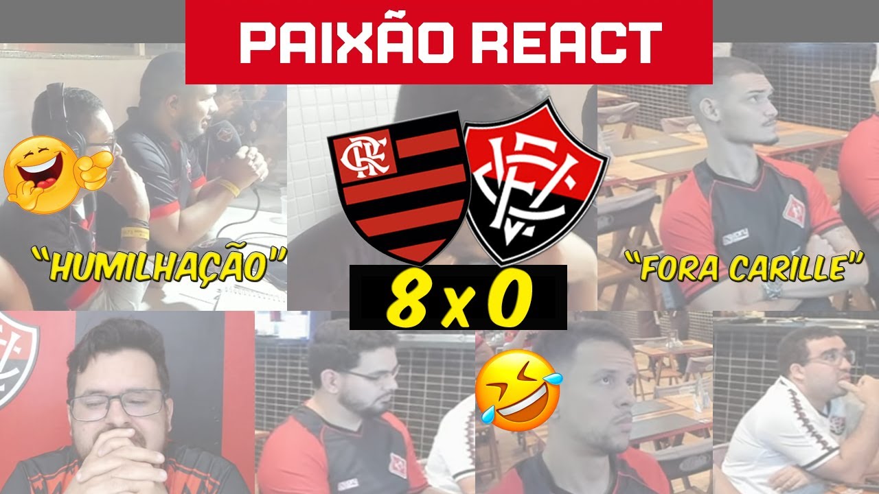 REAÇÕES DA TORCIDA DO VITÓRIA NA HUMILHAÇÃO PARA O FLAMENGO - FLAMENGO 8 X 0 VITÓRIA - BRASILEIRÃO