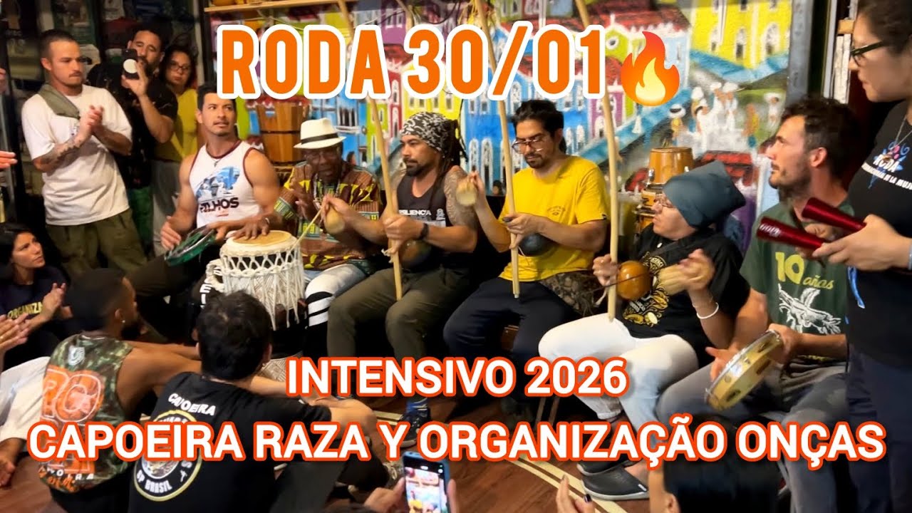 Roda intensivo Capoeira Raza y organização Oncas, 30 Enero 2026 Chile día 4