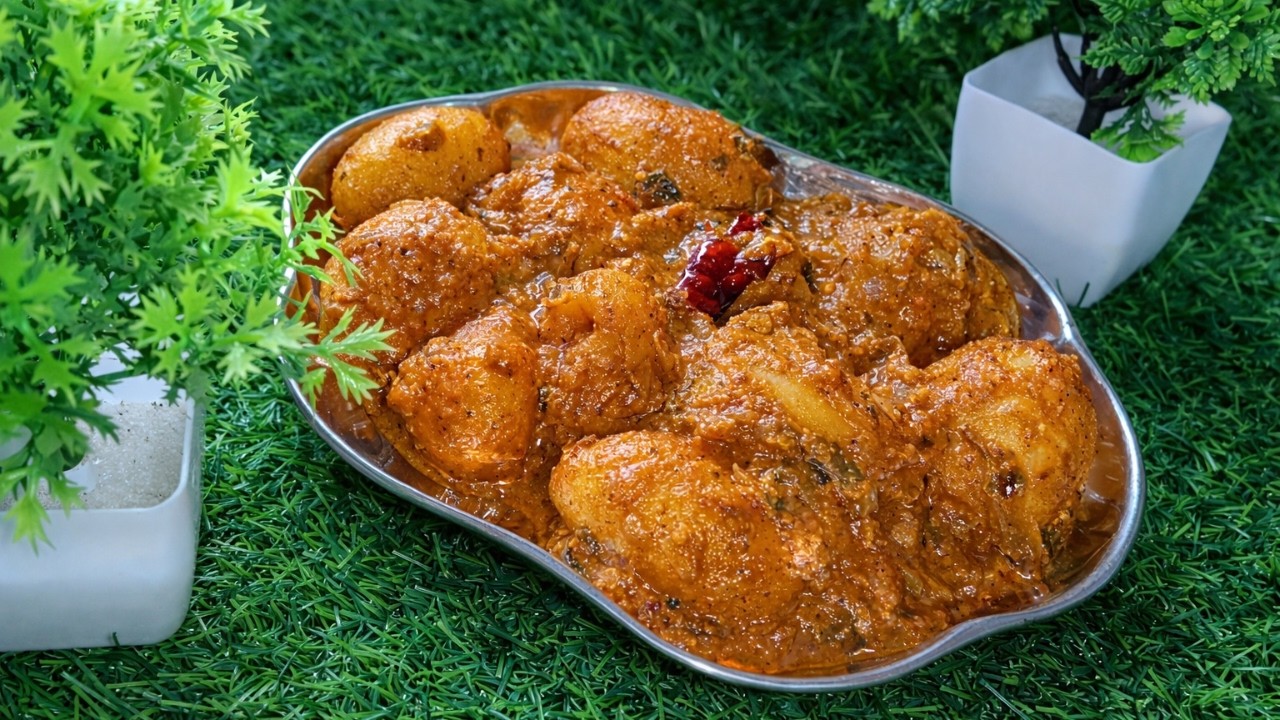 মশলাদার দম আলু তৈরির নতুনতম উপায়। বাড়িতে ধাবার থেকে সুস্বাদু দম আলু তৈরি করুন।dum aaloo recipe