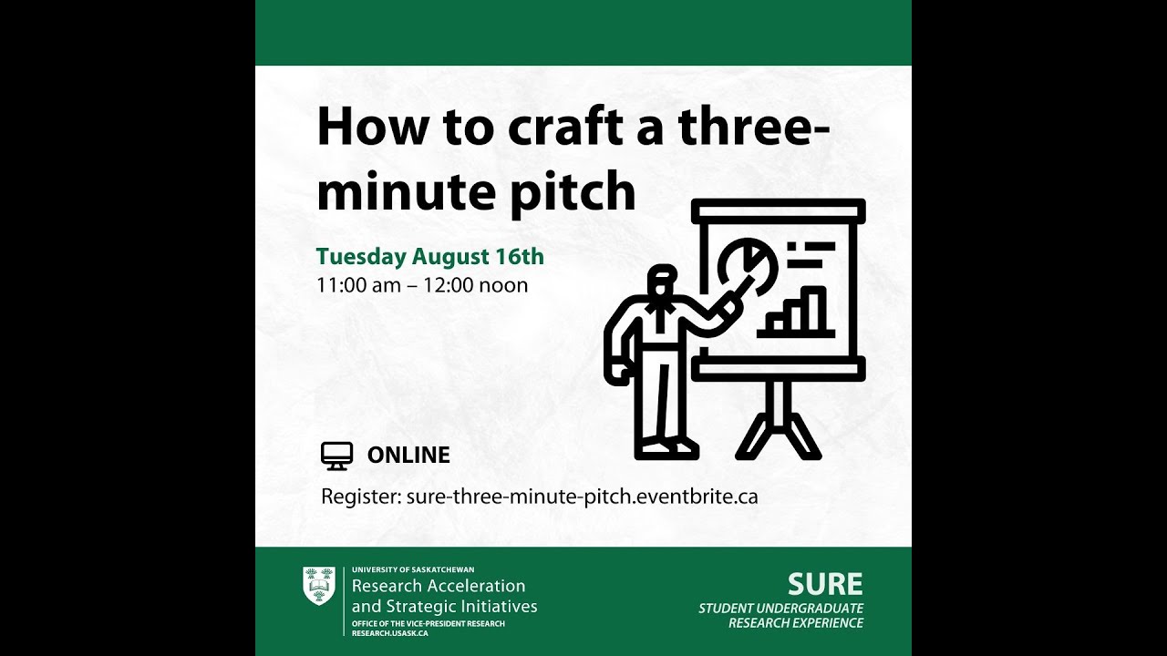 Three minute presentation for a general audience