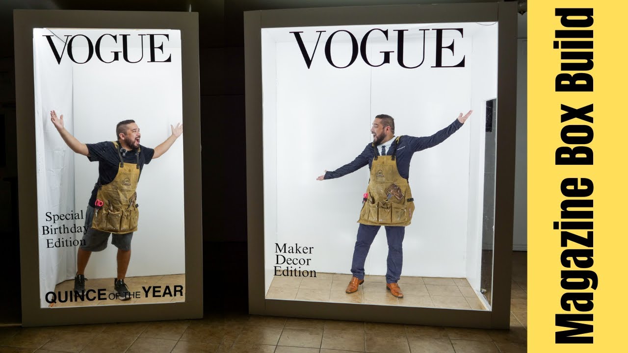 Я построил стенд Vogue в коробке из-под журналов, и вот как я это сделал