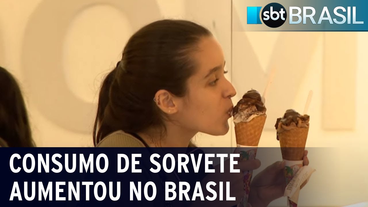 Consumo de sorvete cresce quinze por cento no Brasil | SBT Brasil (24/02/24)