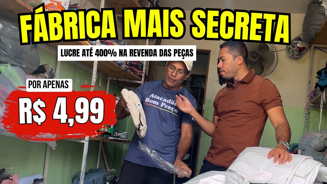 ACHEI UMA FÁBRICA SECRETA NO ESTACIONAMENTO DO MODA CENTER SANTA CRUZ PE