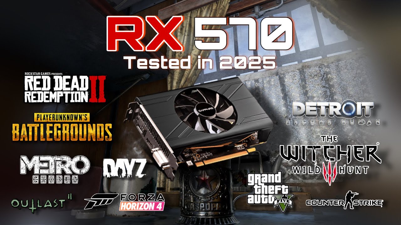 RX 570 4GB Test in 10 Games / Ryzen 3 3200G + RX 570 4GB in 2025
