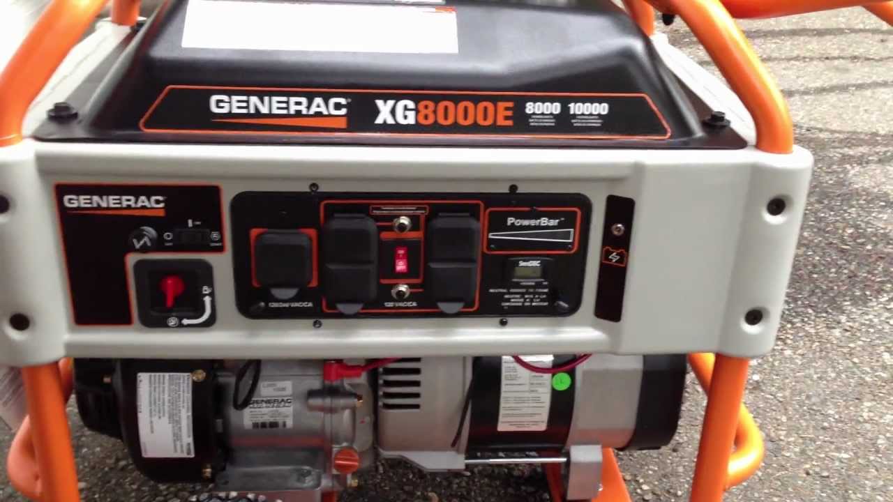 Обзор портативного генератора Generac XG8000E, XG8000 мощностью 8000 Вт