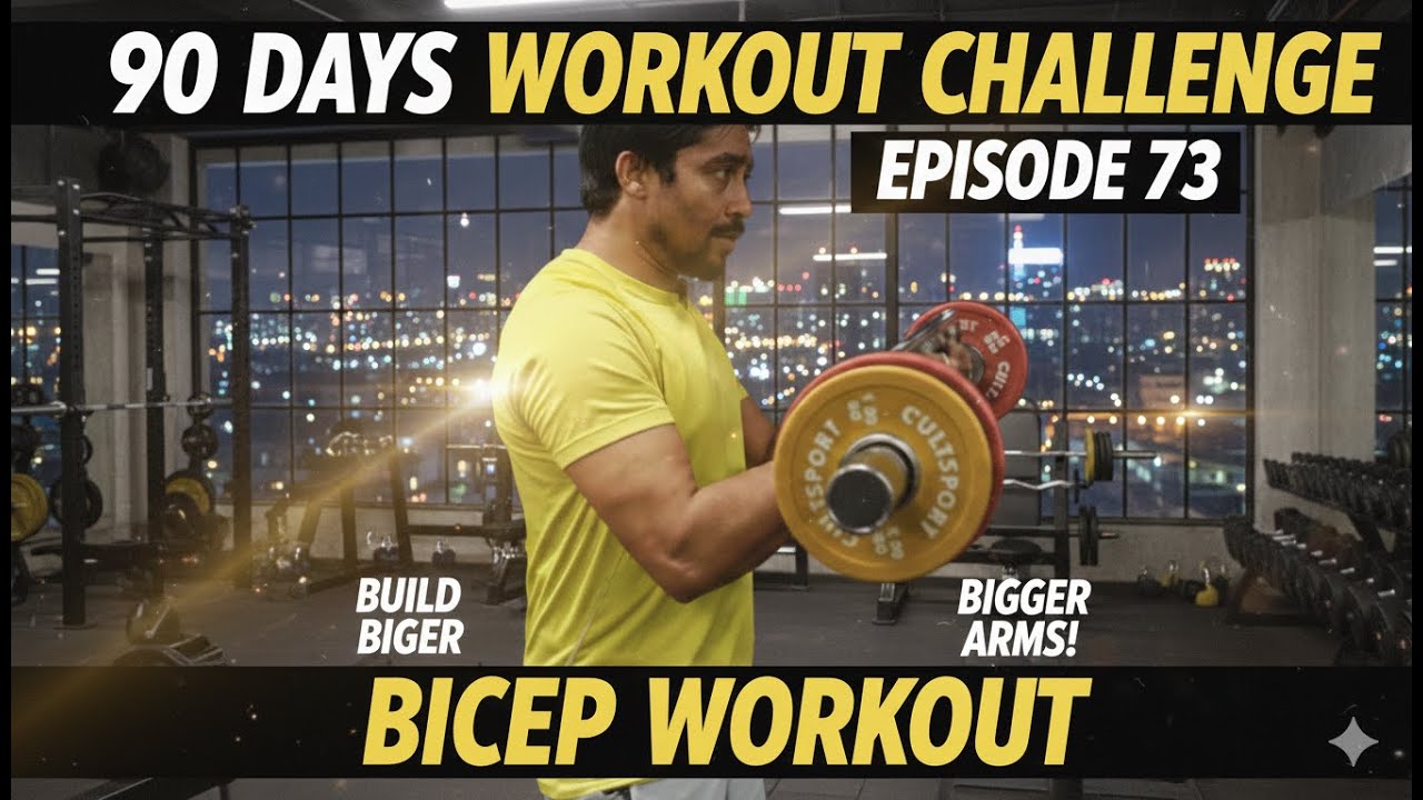 Bicep workout||best workout for beginner||90 days workout challenge episode 73||#motivation #youtube