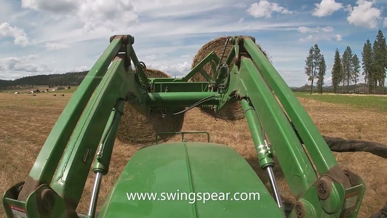 SwingSpear, double hydraulic hay bale spear