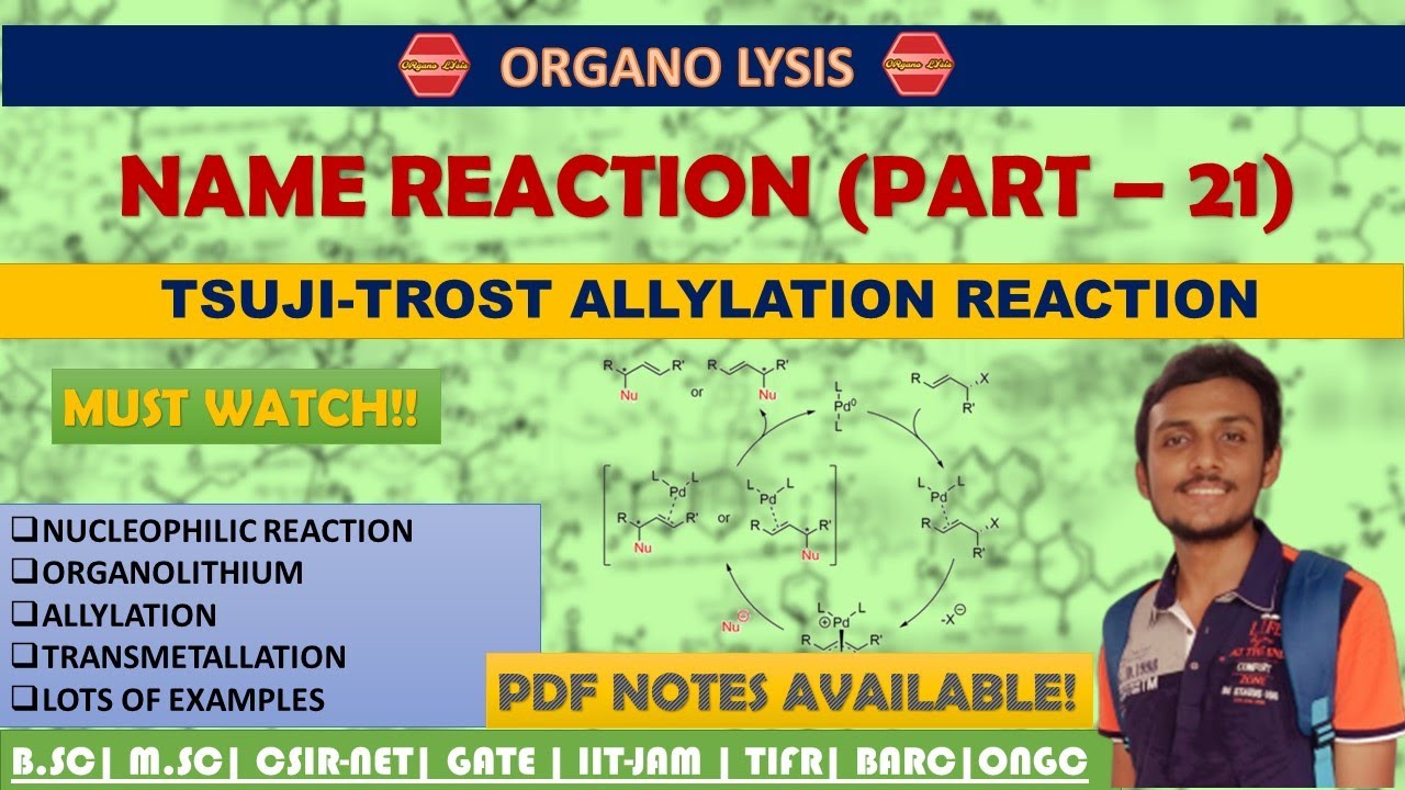 Tsuji-Trost Allylation Reaction|Hard & Soft Nucleophile| pi-allylpalladium Complex|IMPORTANT!
