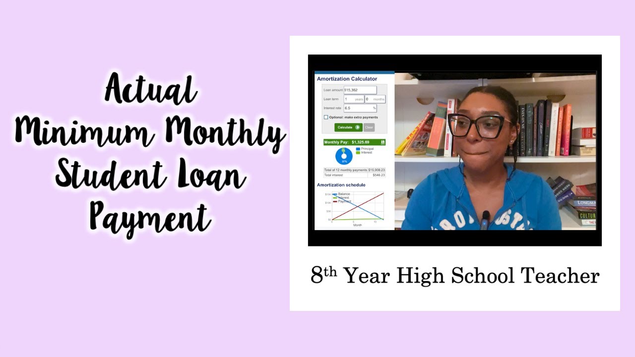 Student Loan Payment Calculation || High School Teacher