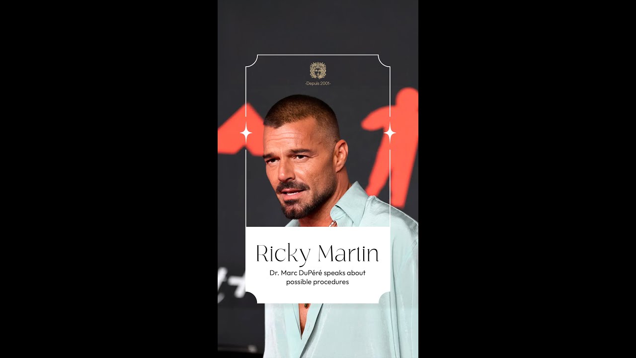 Timeless features, defined structure, and a naturally youthful appearance — Ricky Martin has maintai