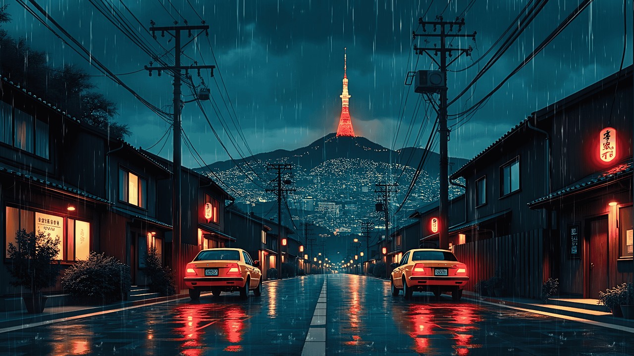 Rainy Tokyo Streets 🌧️ Lofi for Quiet Nights & Focus