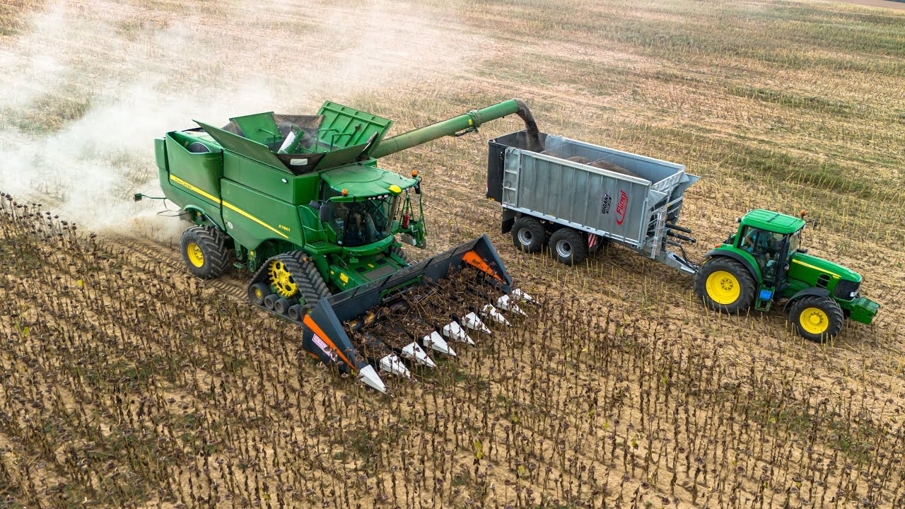 John Deere S780i Sunflower harvest 2024