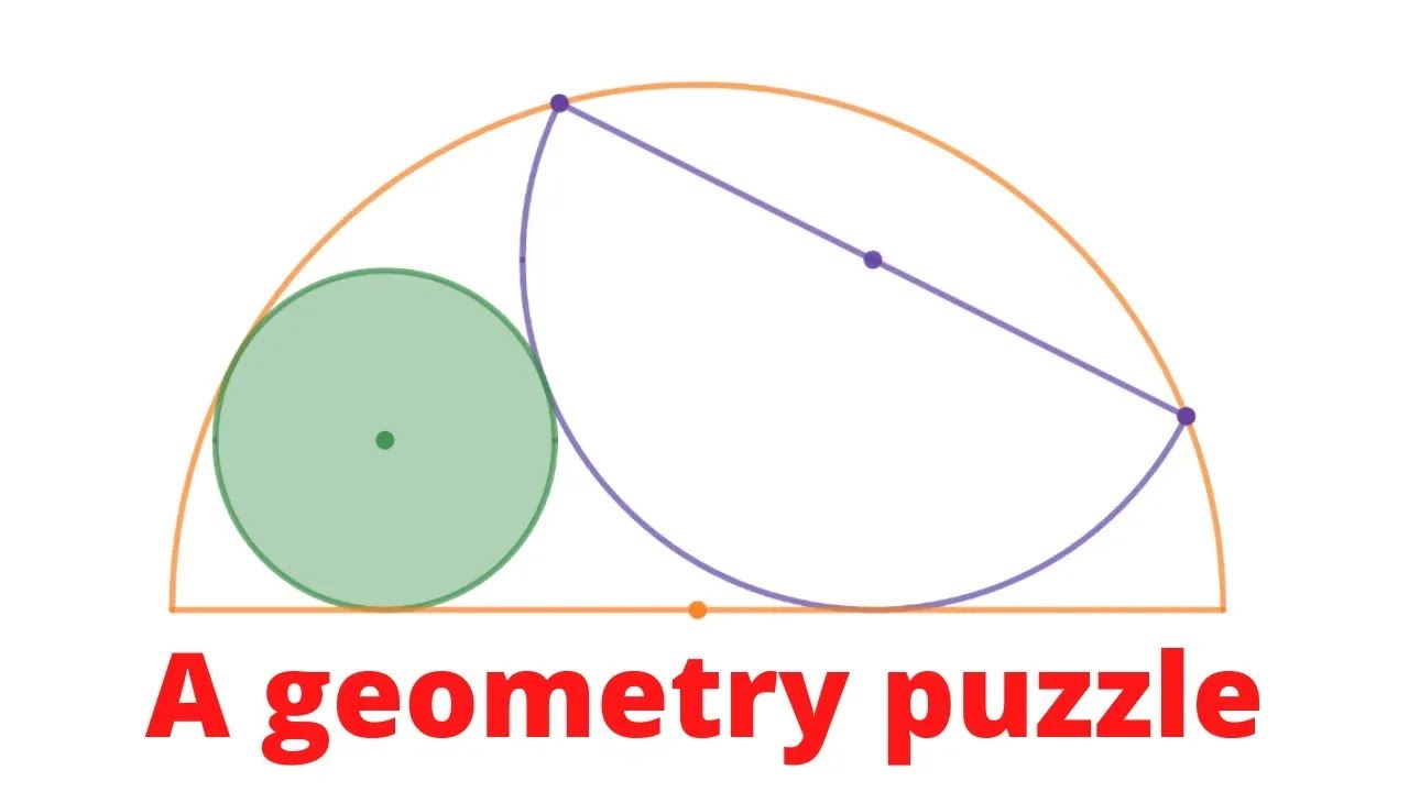 Inscribing a Semicircle and a Circle in a Semicircle