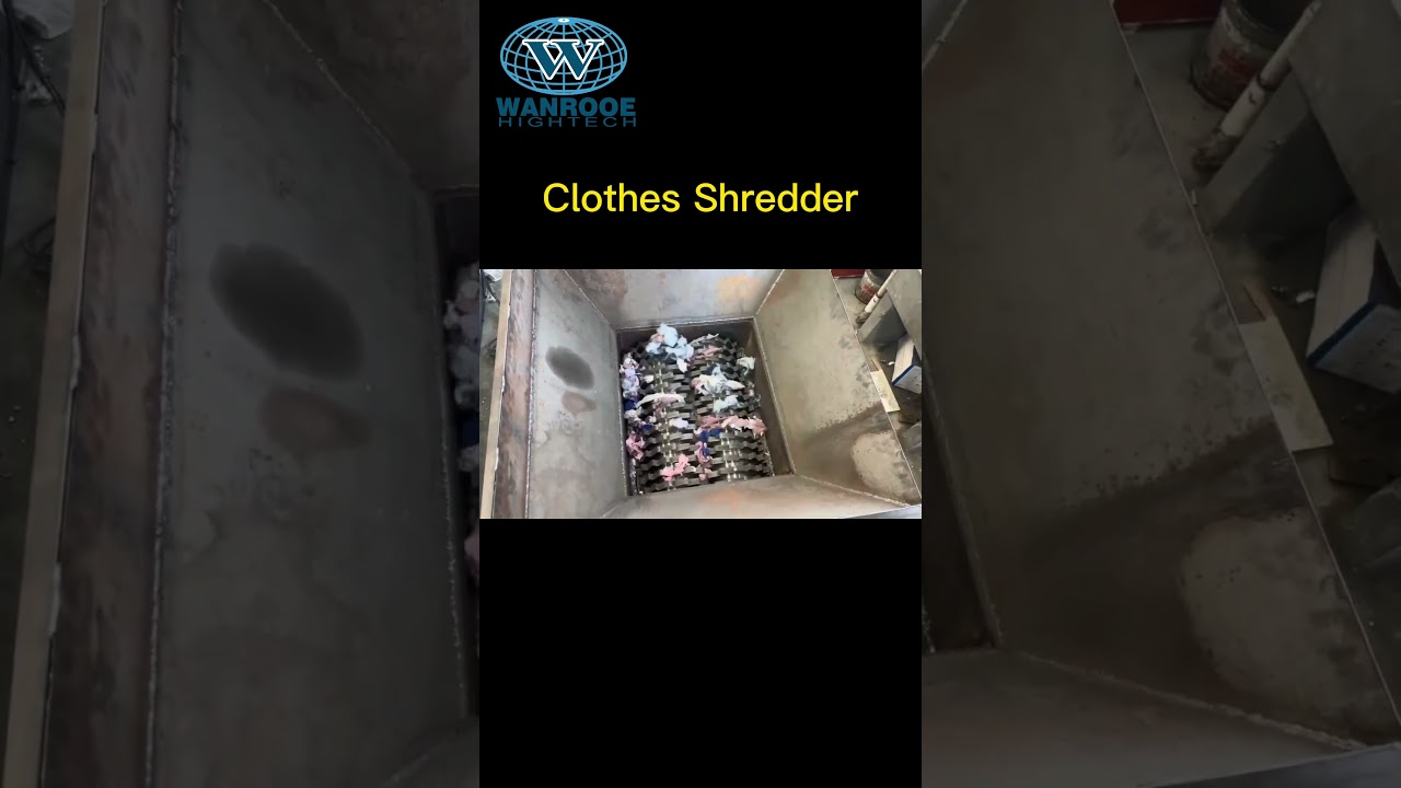 Waste fabric/textile/clothing Shredder carpet/garment Crusher Machine 